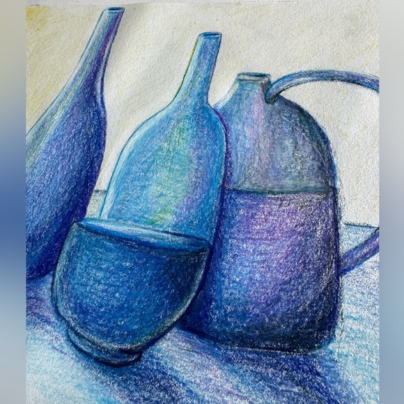 NEW Handmade Hand Crafted Original Artwork Home Still Life Art Pencil Drawing - Picture 4 of 5